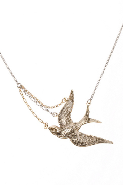 UrbanOutfitters.com > Asymmetrical Free Bird Necklace