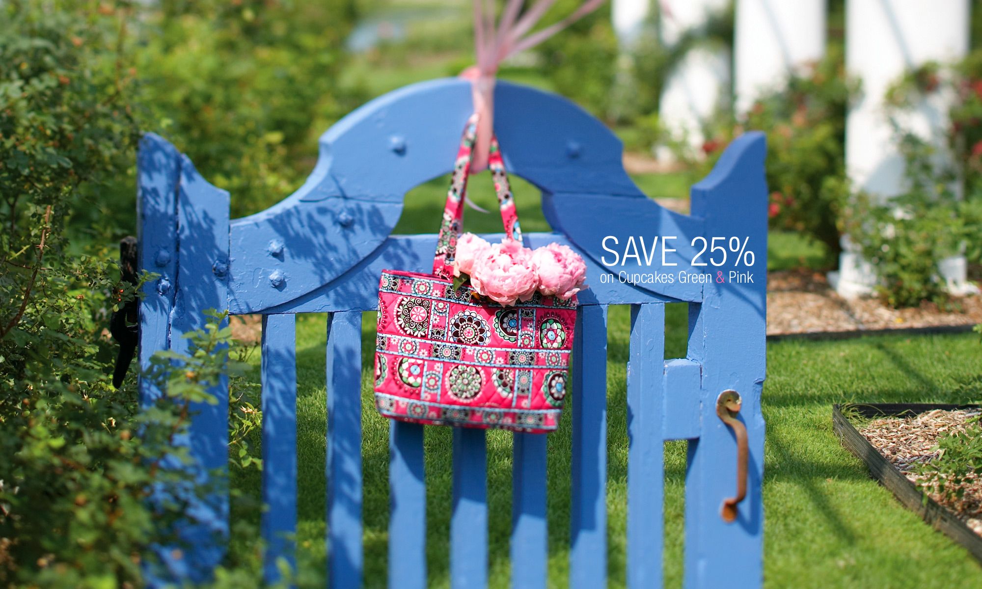 Save 25% on Cupcakes Green & Pink