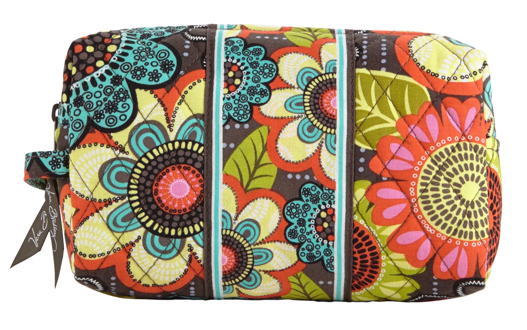 vera bradley round cosmetic bag