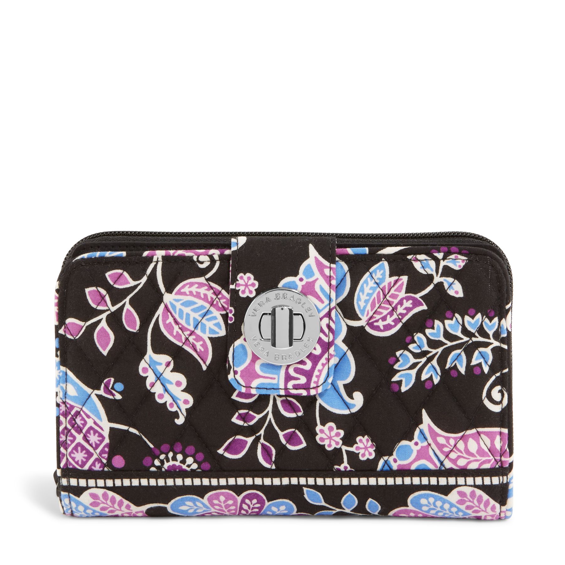 Vera Bradley Turnlock Wallet in Alpine Floral