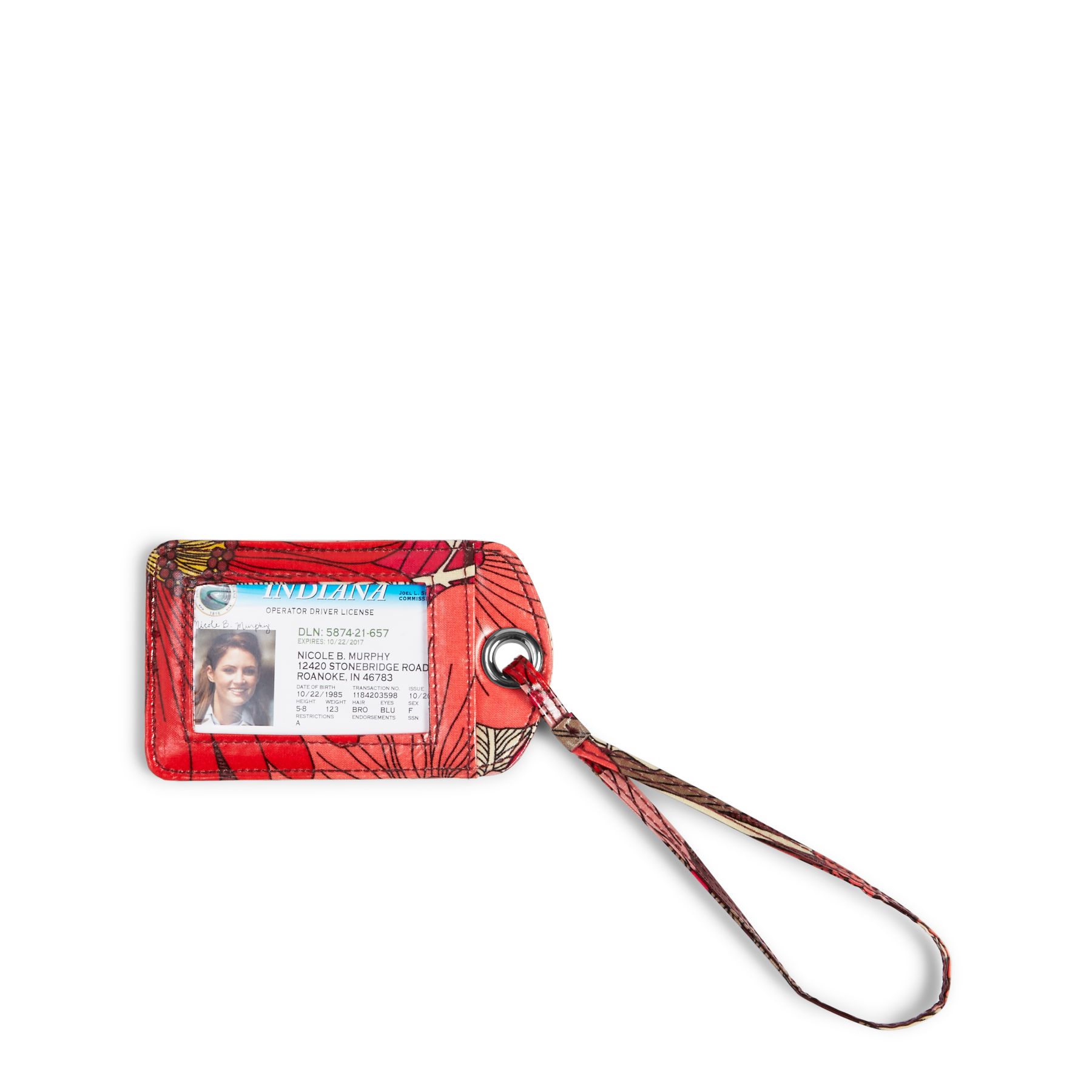 Vera Bradley Luggage Tag in Bohemian Blooms