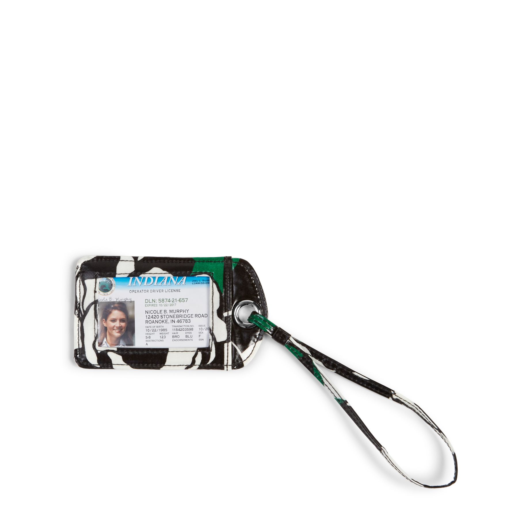 Vera Bradley Luggage Tag in Imperial Rose