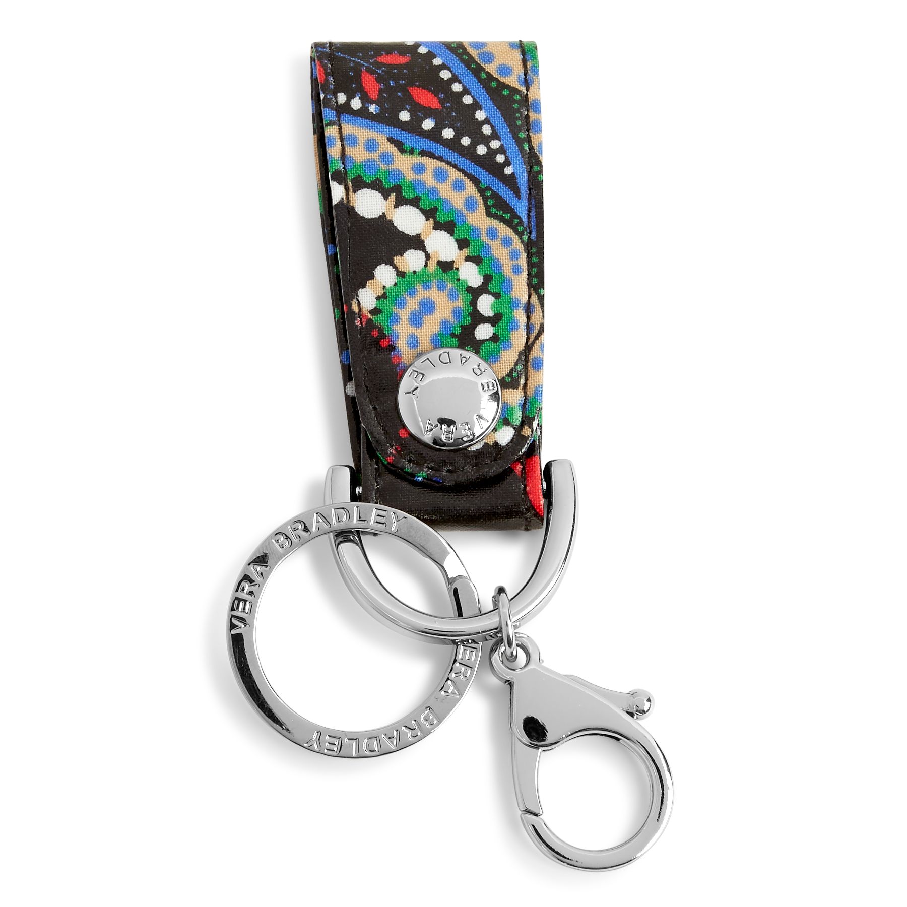 Vera Bradley Loop Keychain in Kiev Paisley