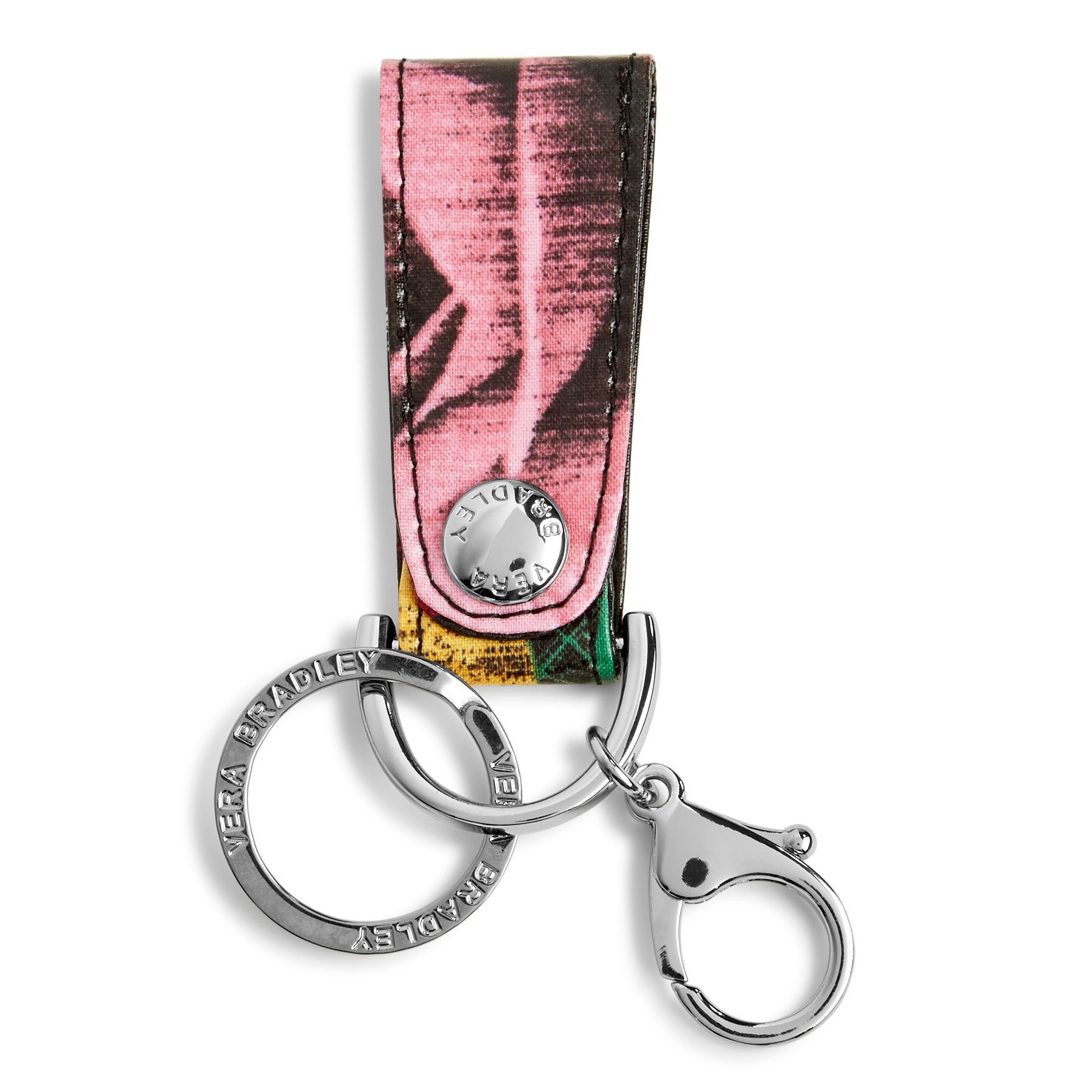Vera Bradley Loop Keychain in Havana Rose