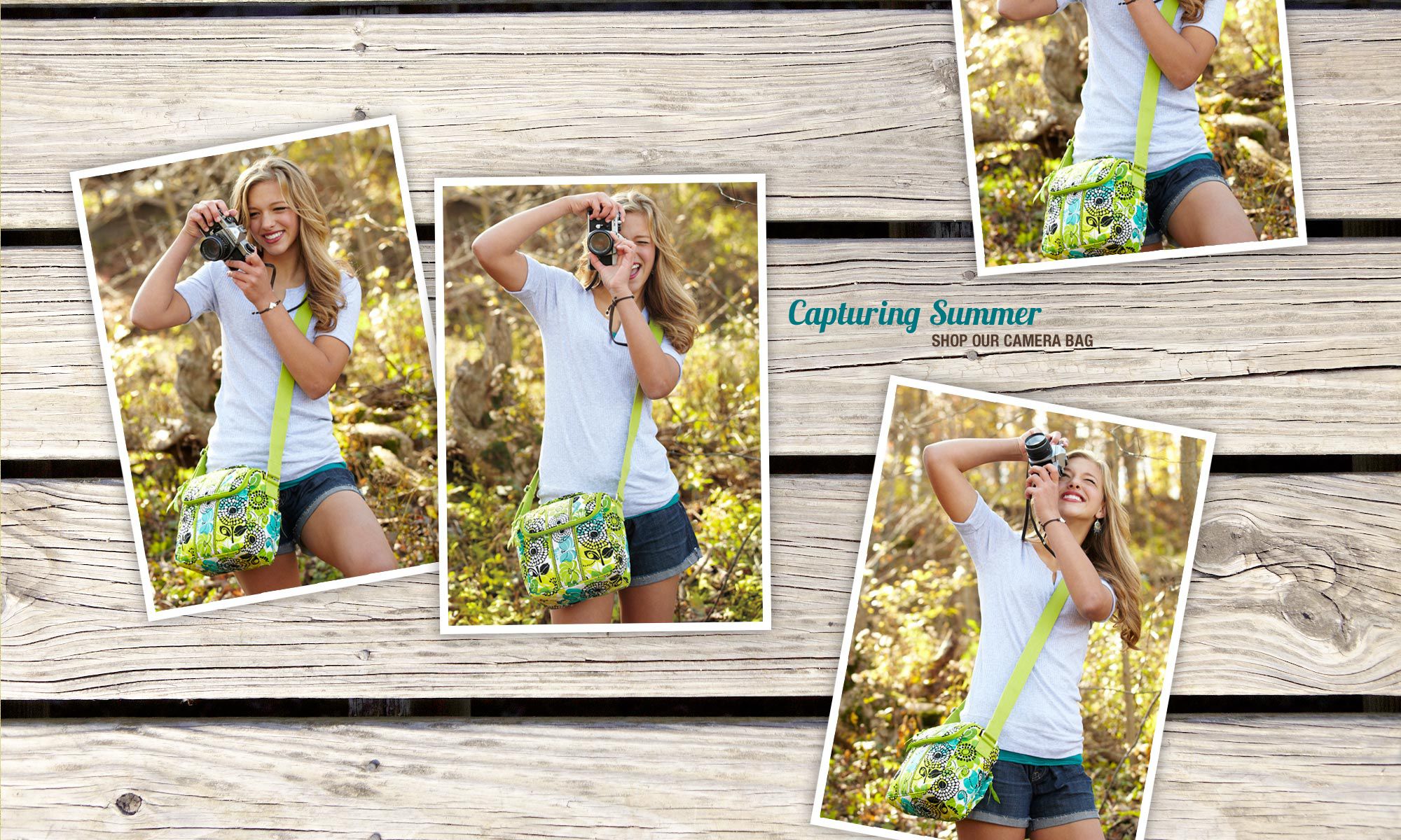 Capturing Summer. Shop Our Camera Bag.