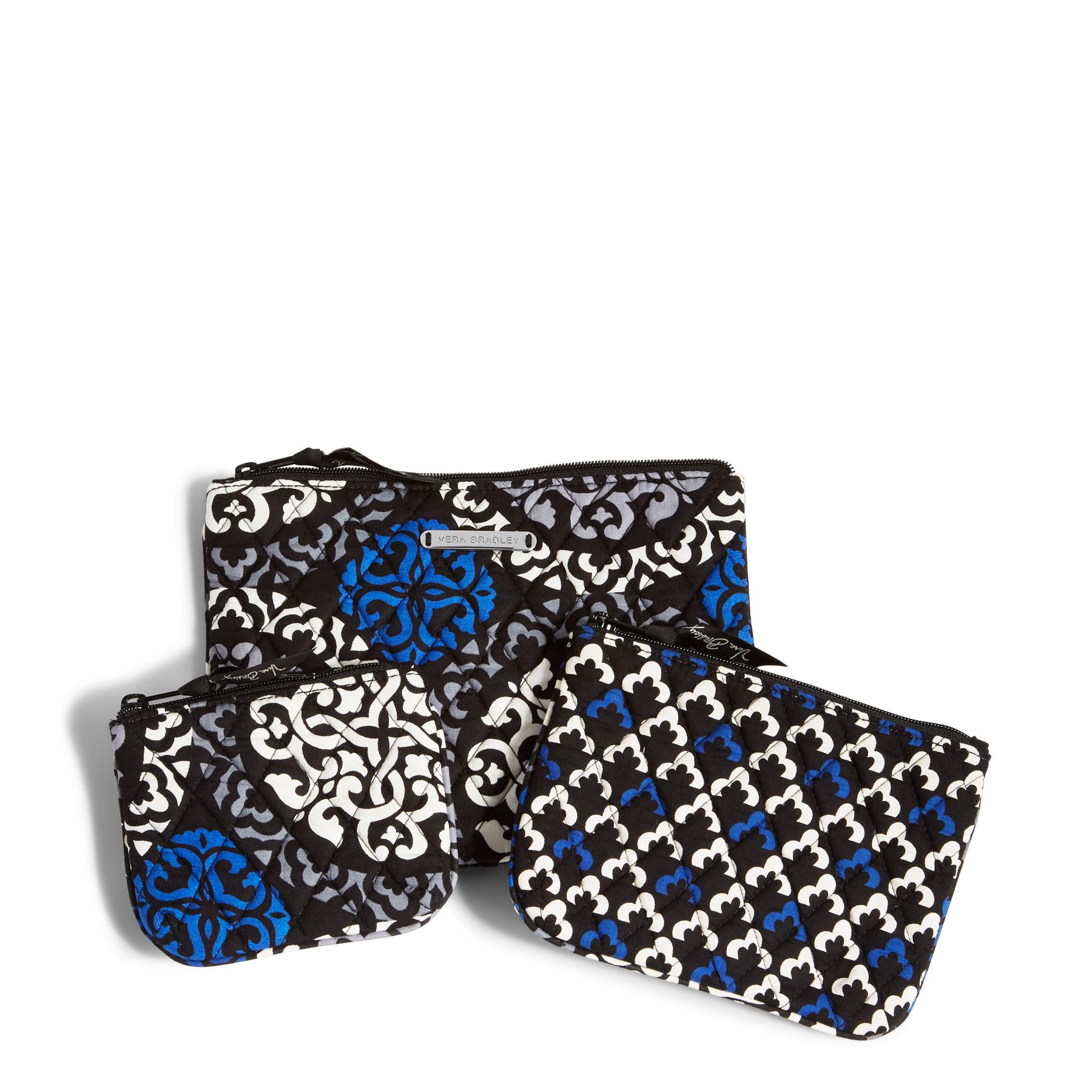 vera bradley cosmetic bag trio