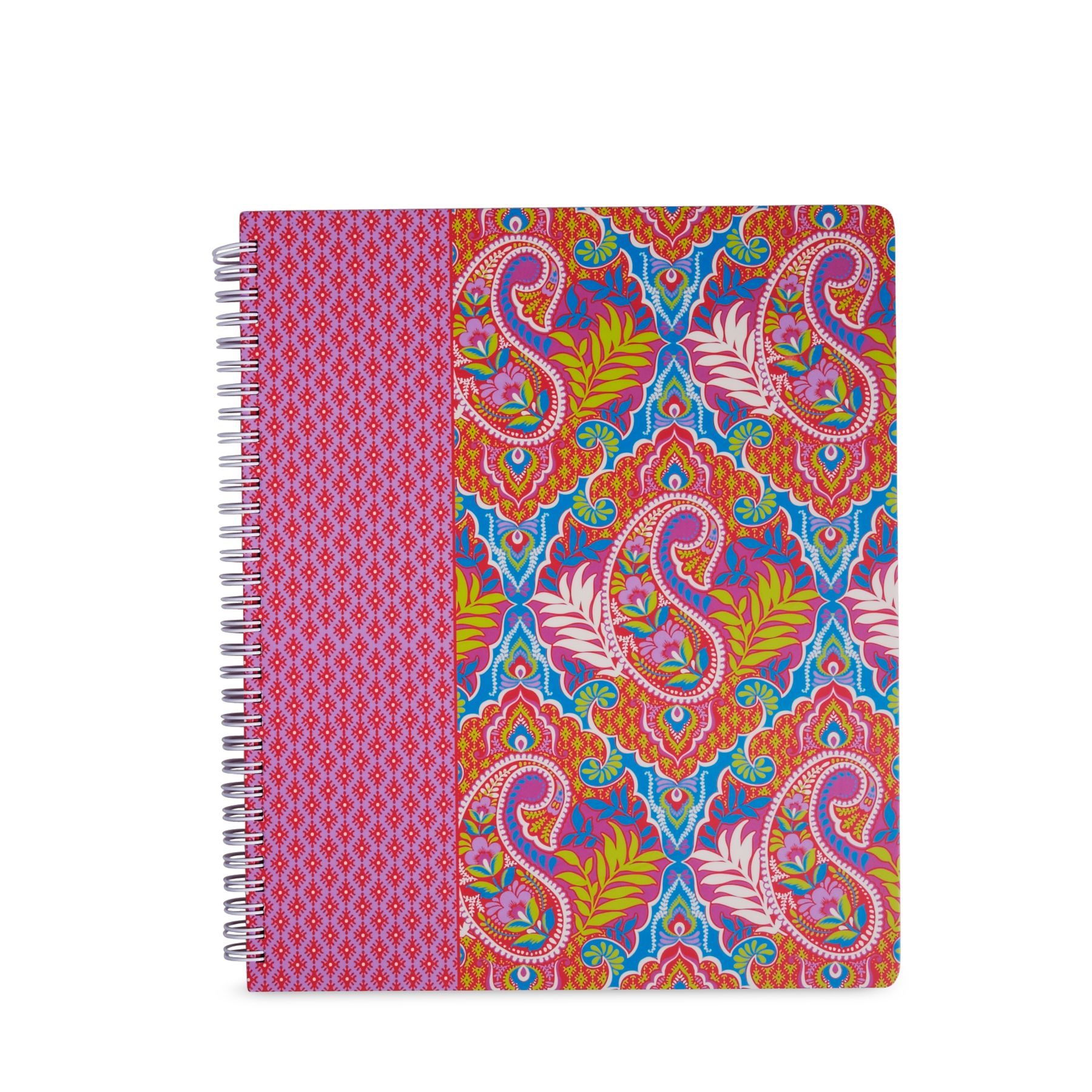 Vera Bradley Notebook with Pocket in Paisley in Paradise