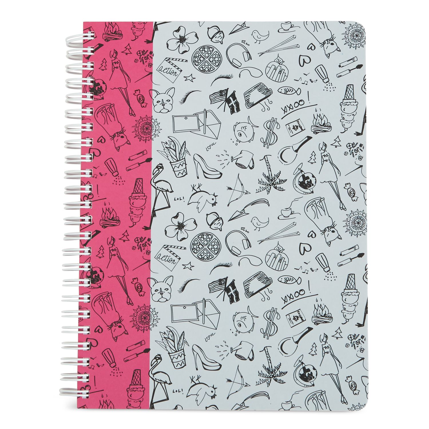 Vera Bradley Notebook with Pocket in Sketchy