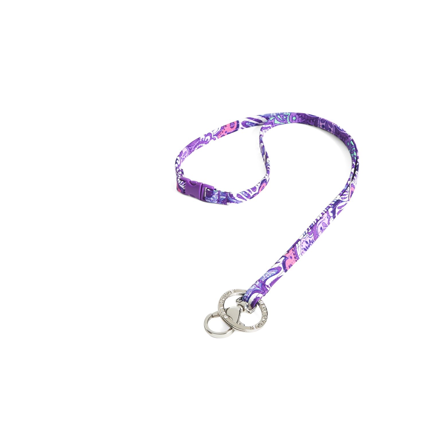 Vera Bradley Breakaway Lanyard in Lilac Tapestry