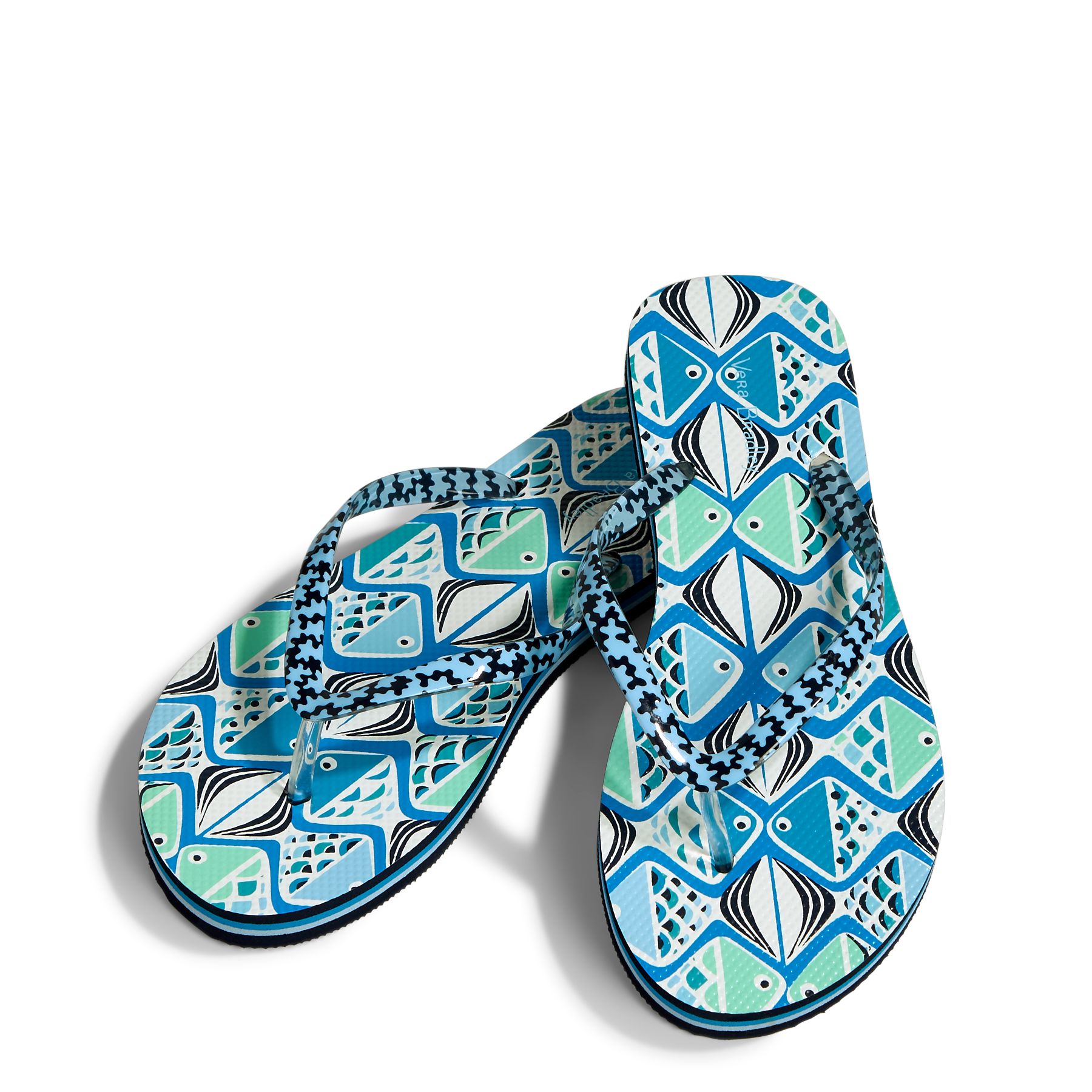 UPC 886003505281 product image for Vera Bradley Flip Flop - Each in Go Fish Teal | upcitemdb.com