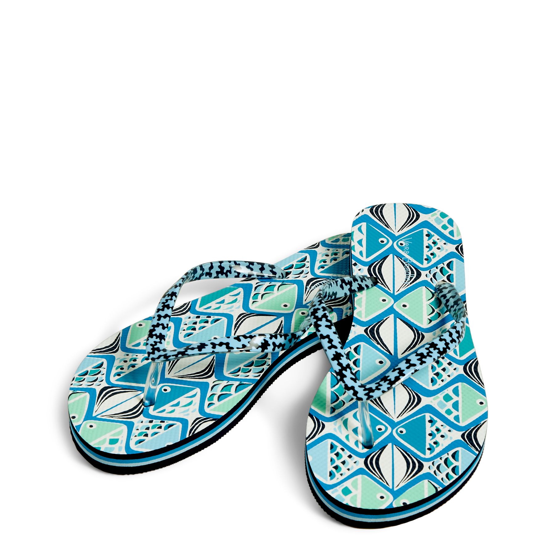 UPC 886003505298 product image for Vera Bradley Flip Flop - Each in Go Fish Teal | upcitemdb.com