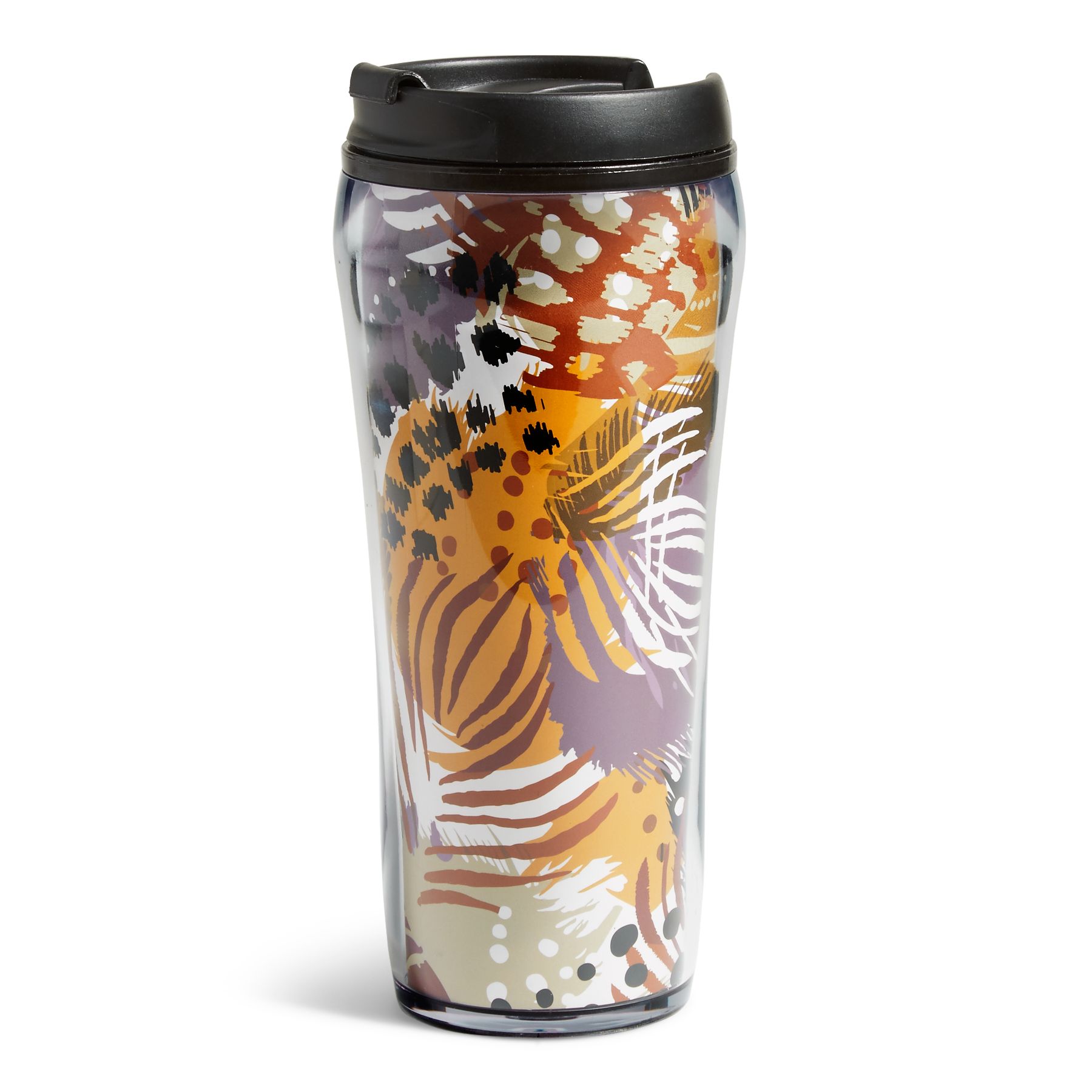 Vera Bradley Travel Mug in Painted Feathers