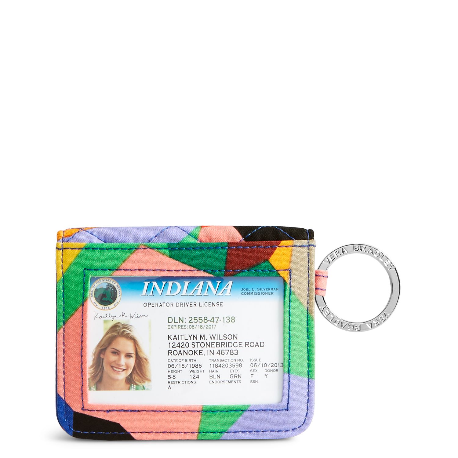 Vera Bradley Campus Double ID in Pop Art