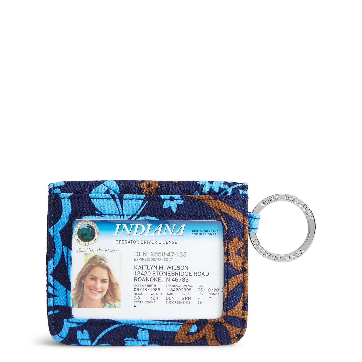 Vera Bradley Campus Double ID in Java Floral