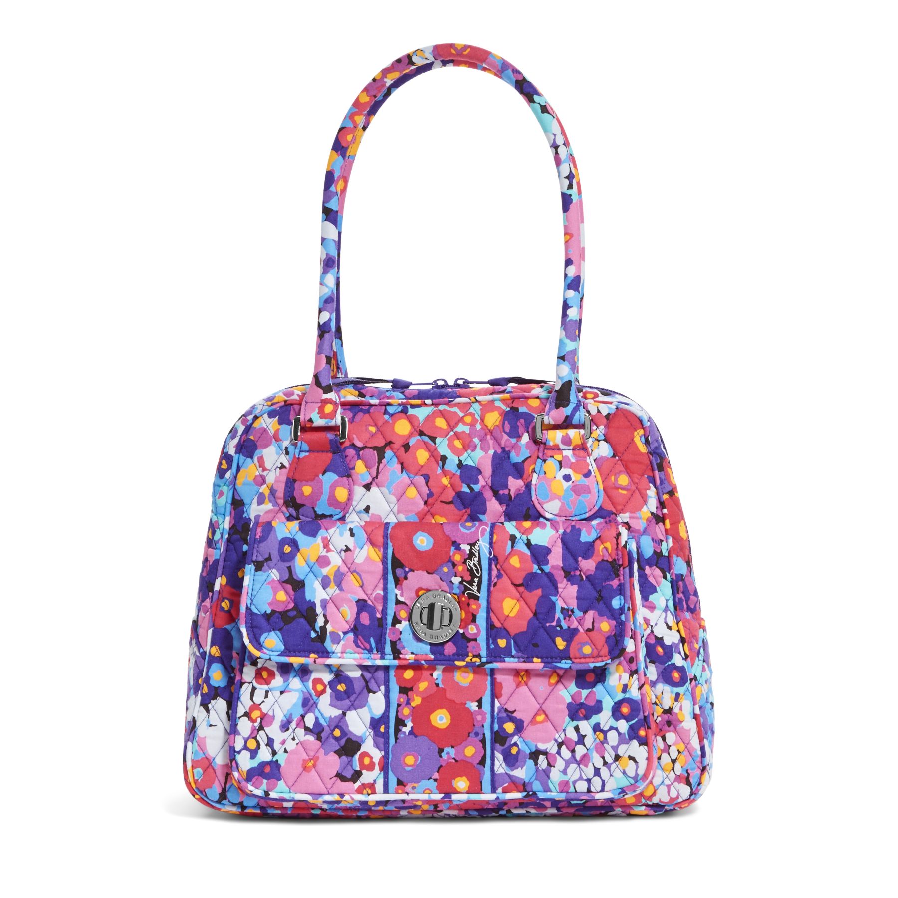Vera Bradley Turnlock Satchel in Impressionista