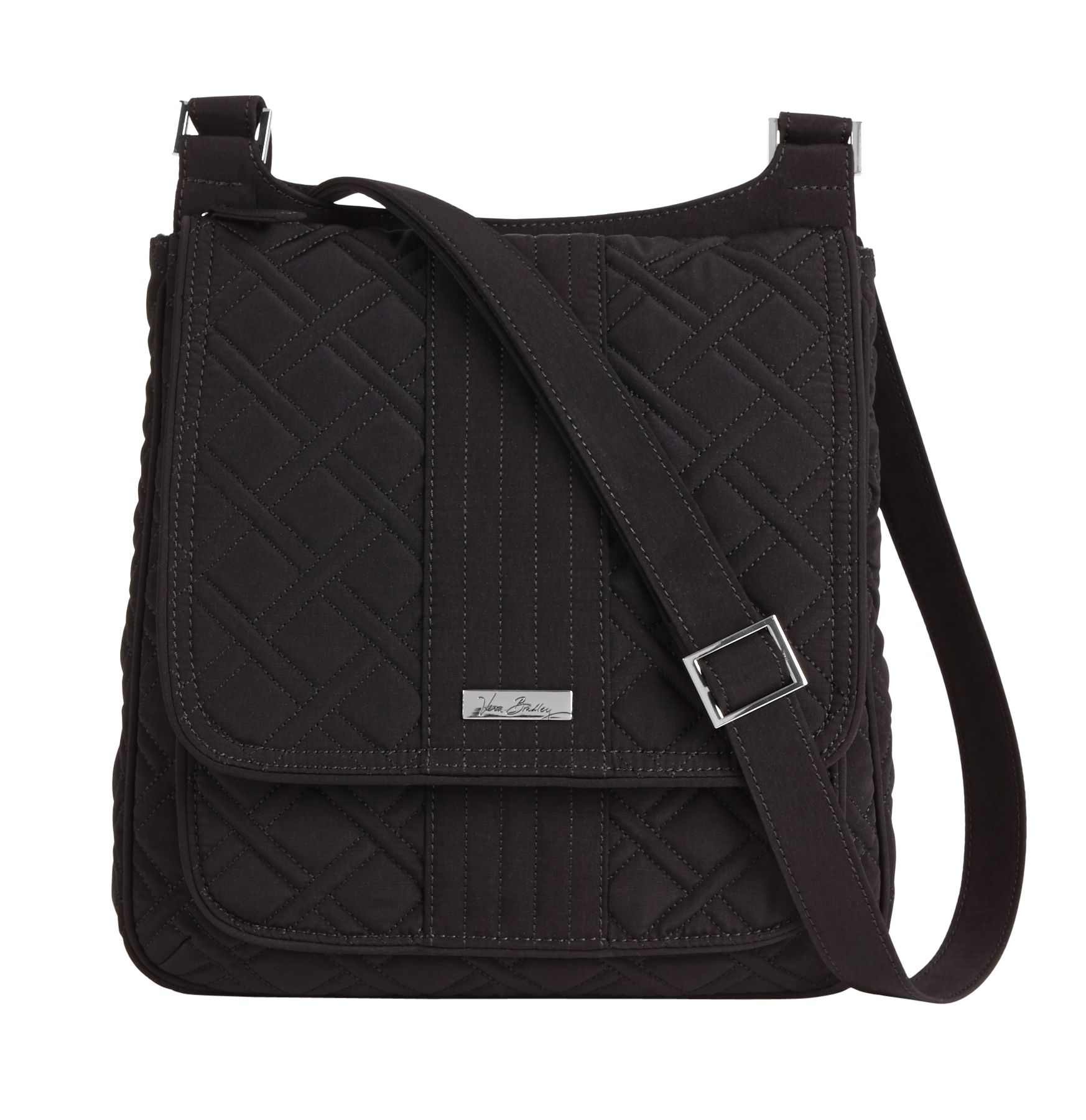 Vera Bradley Mailbag Crossbody Bag in Classic Black