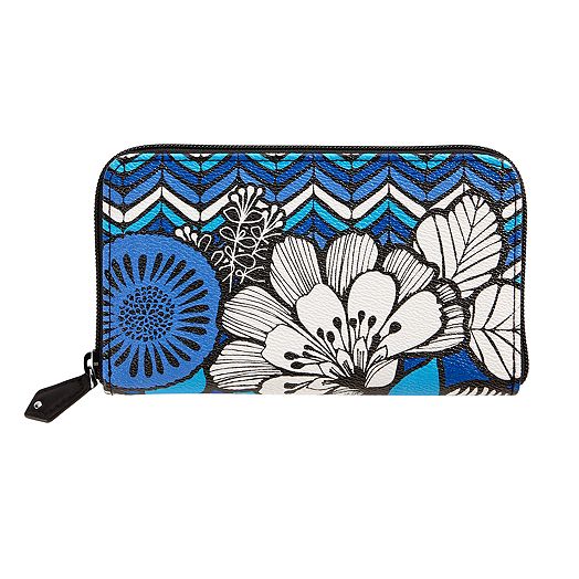 Pattern Play Accordion Wallet in Blue Bayou