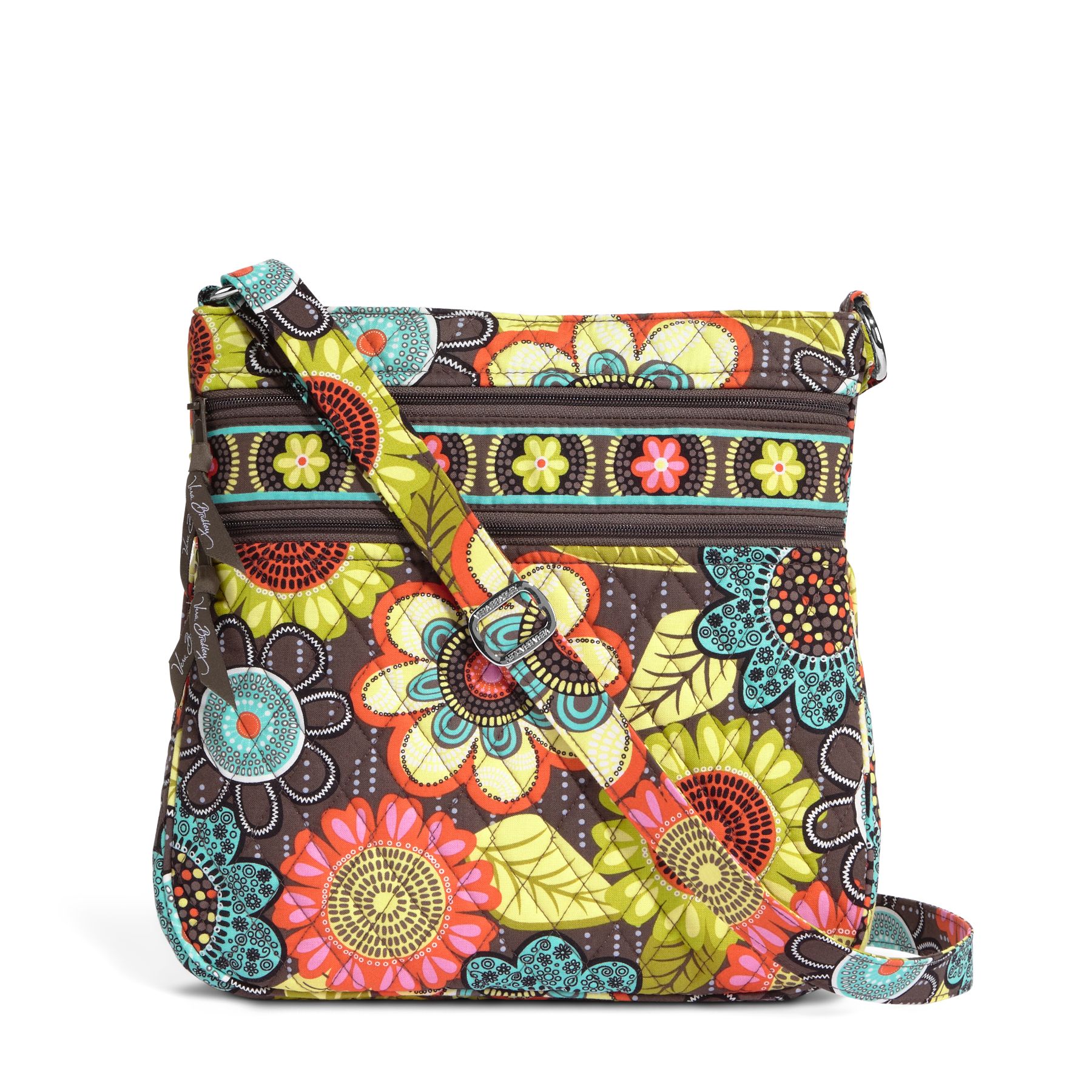 Vera Bradley Triple Zip Hipster Crossbody Bag Ebay 4896