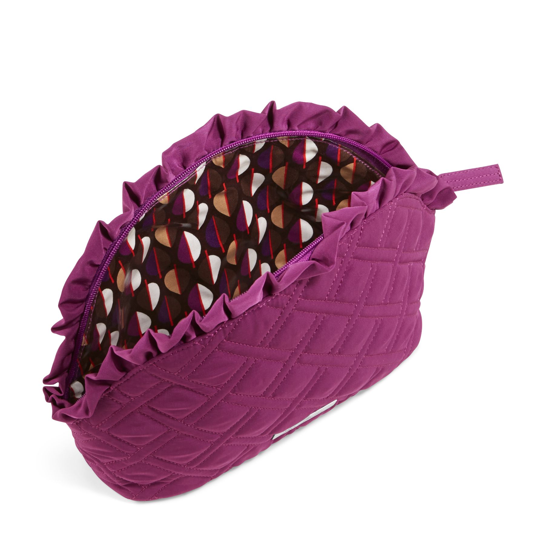 Vera Bradley Microfiber Large Ruffle Cosmetic Bag eBay