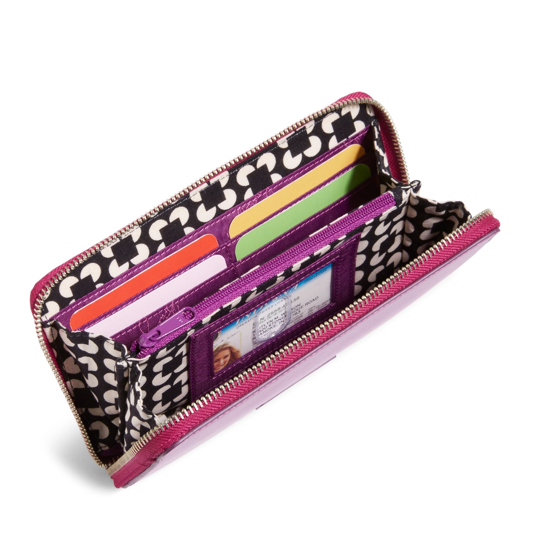 Vera Bradley Faux Leather Accordion Wallet eBay