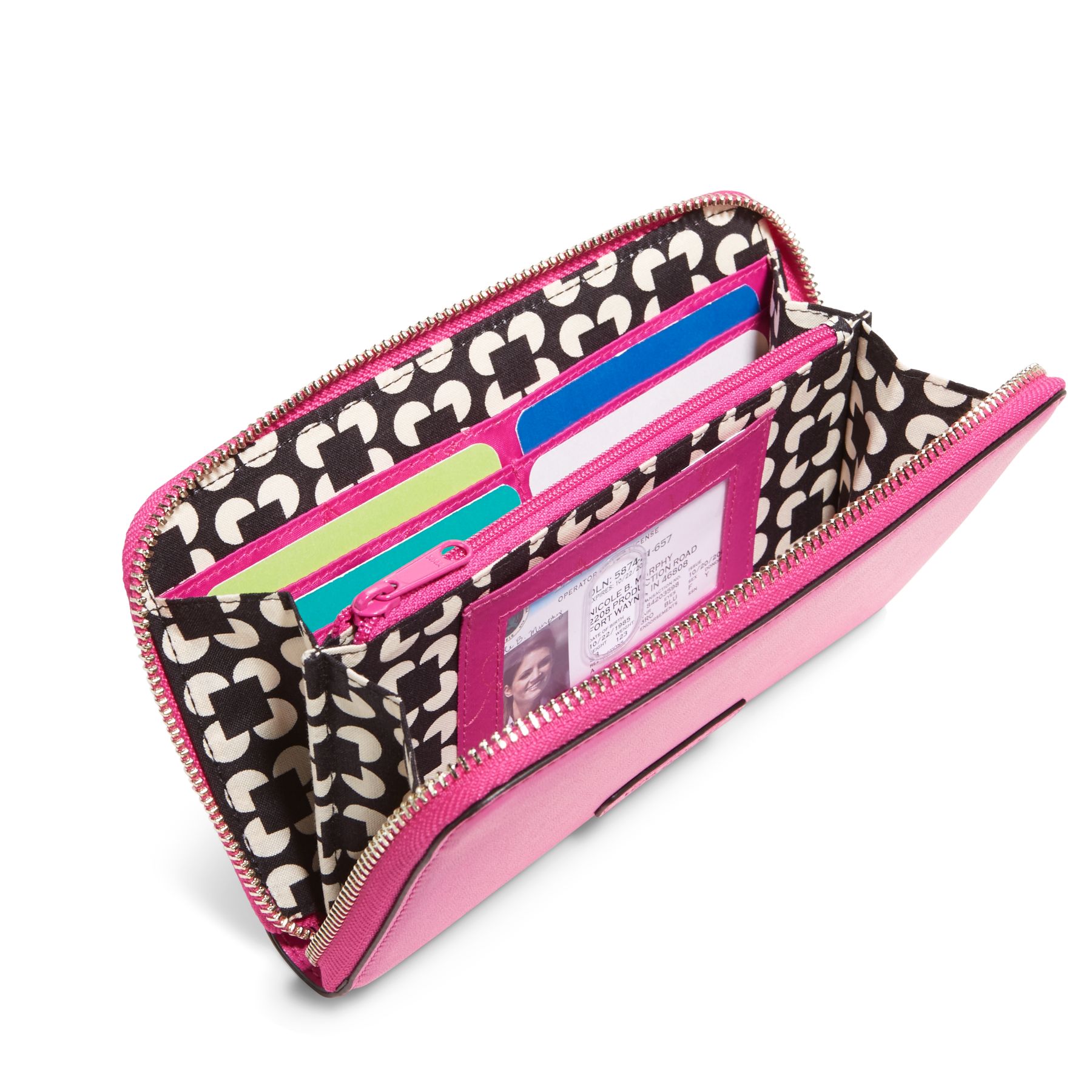 Vera Bradley Faux Leather Accordion Wallet eBay