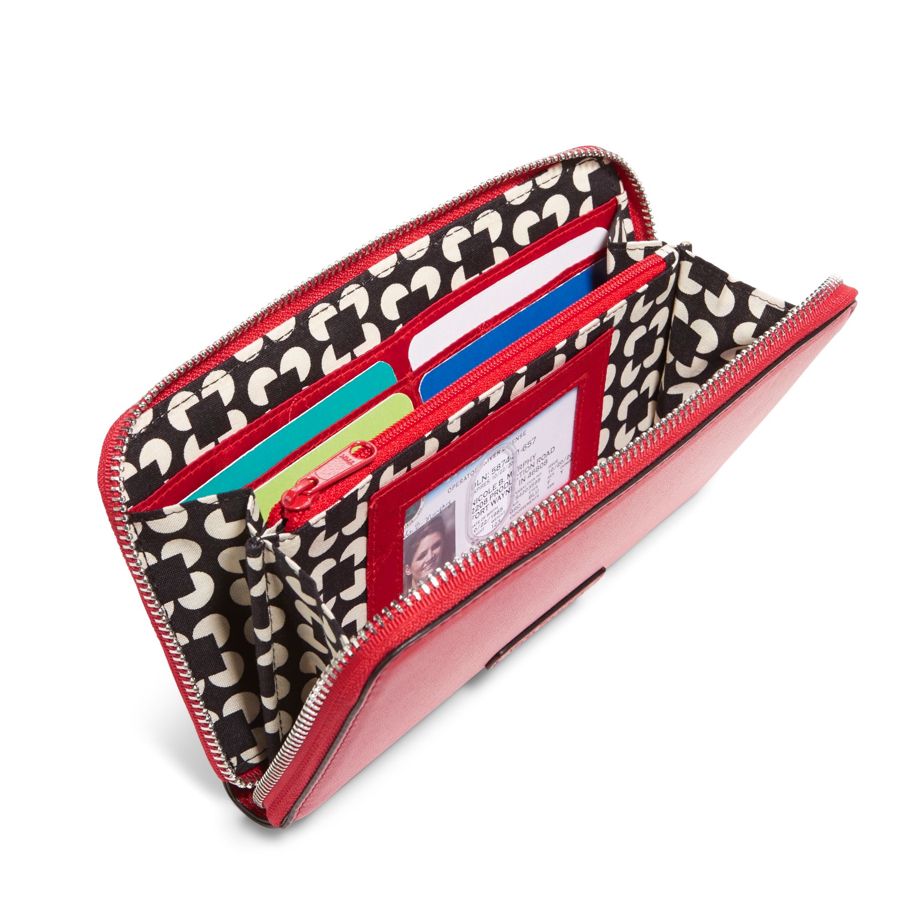 Vera Bradley Faux Leather Accordion Wallet eBay