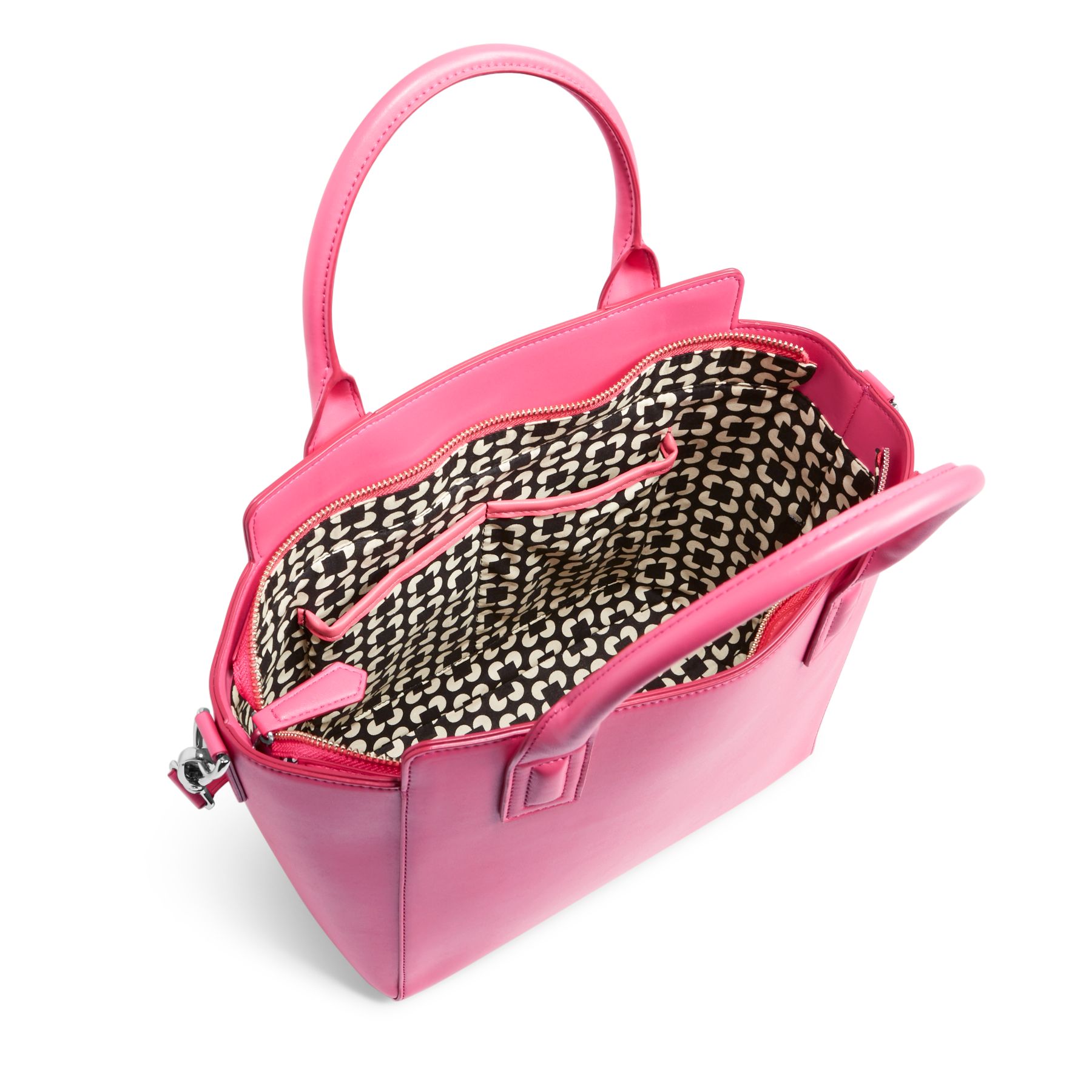 Vera Bradley Faux Leather Satchel Bag eBay