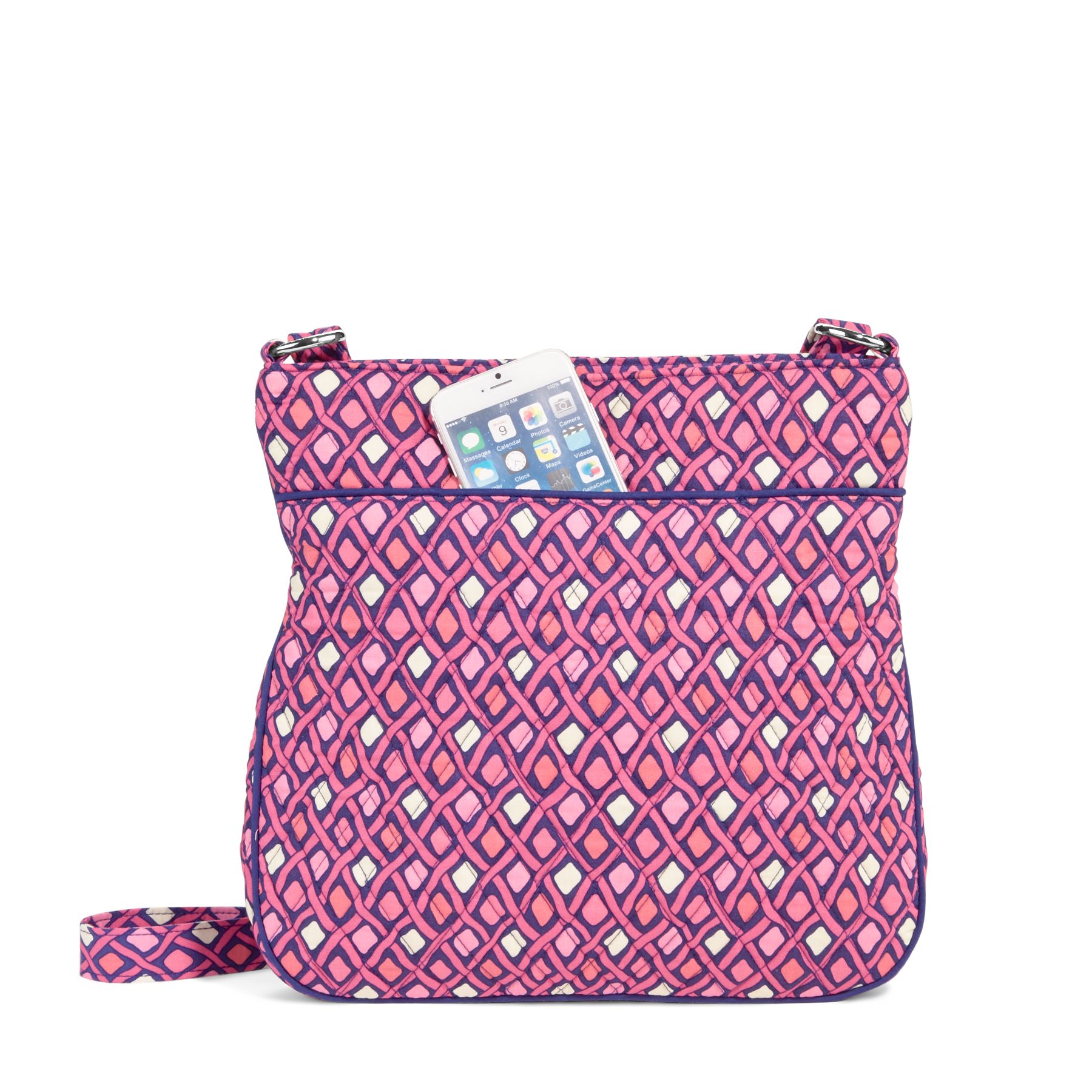 Vera Bradley Triple Zip Hipster Crossbody Bag eBay