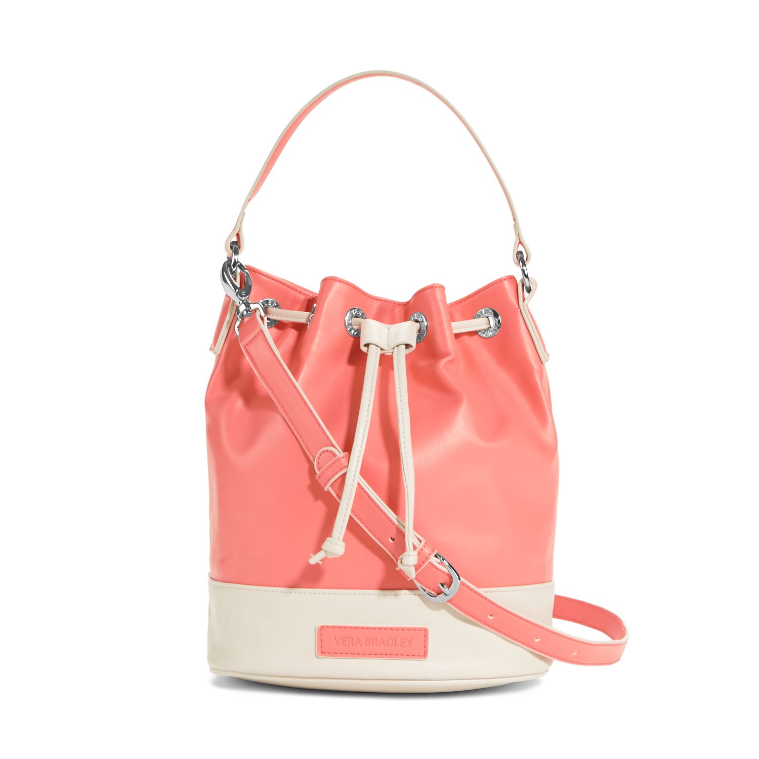 Vera Bradley Faux Leather Bucket Crossbody Bag | eBay