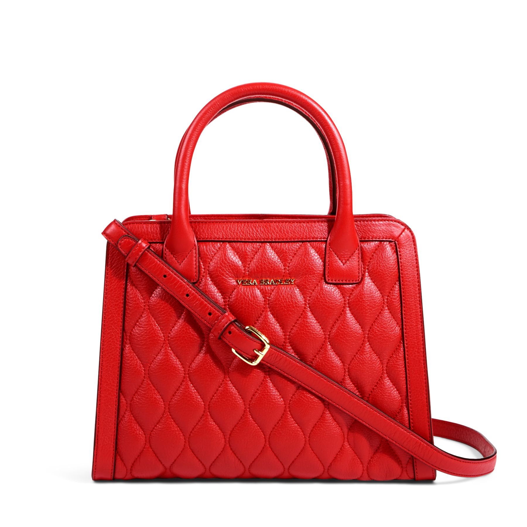 Vera Bradley Quilted Leather Natalie Satchel Bag eBay