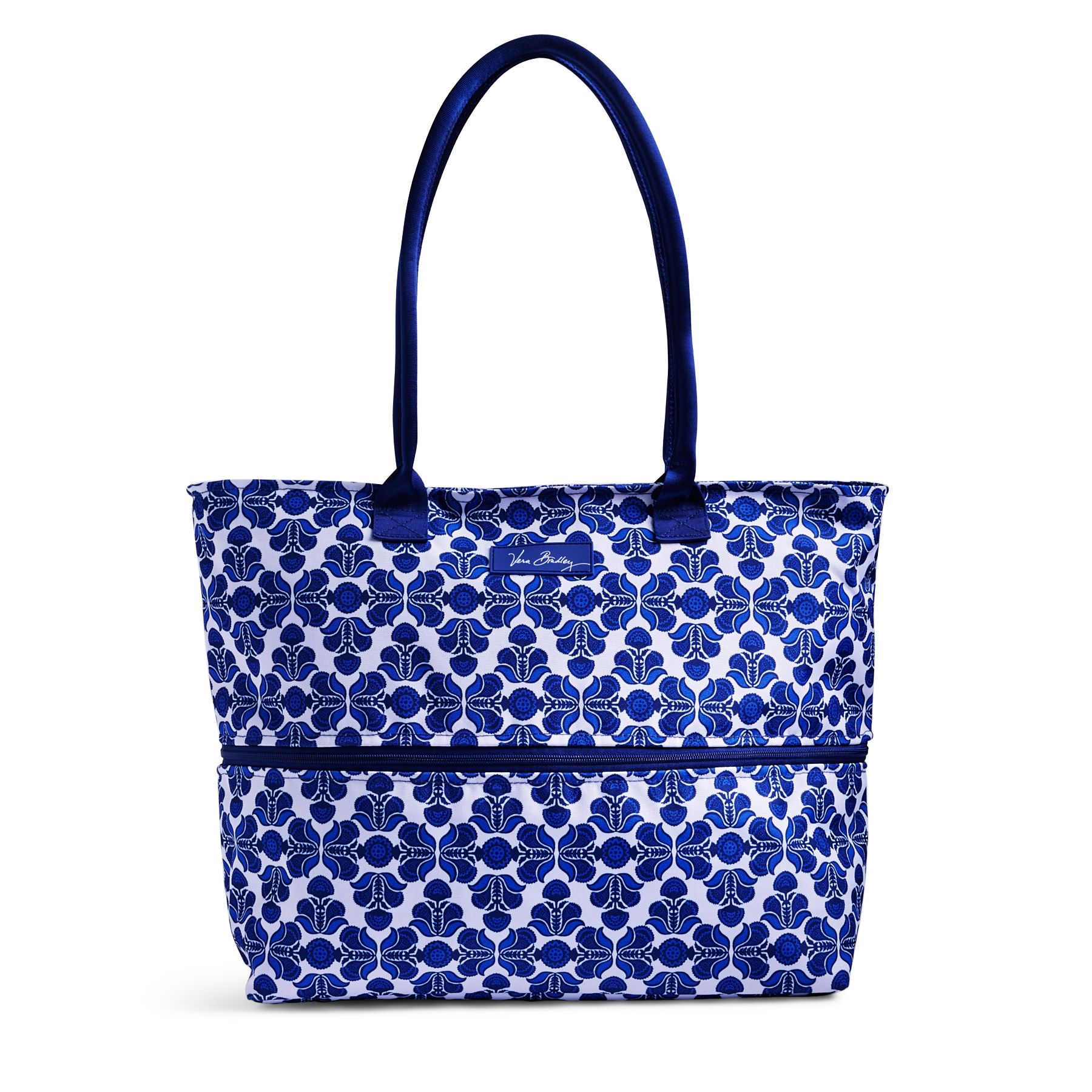 UPC 886003368138 product image for Vera Bradley Lighten Up Expandable Travel Tote in Cobalt Tile | upcitemdb.com