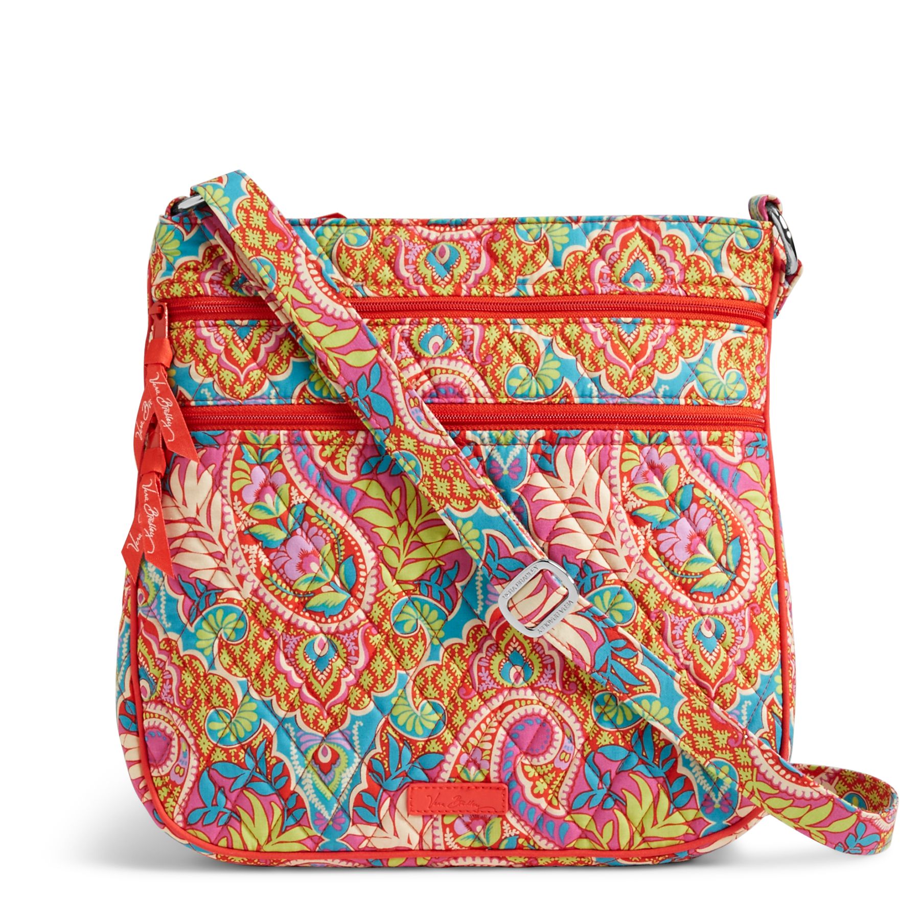 Vera Bradley Triple Zip Hipster Crossbody Bag 8480