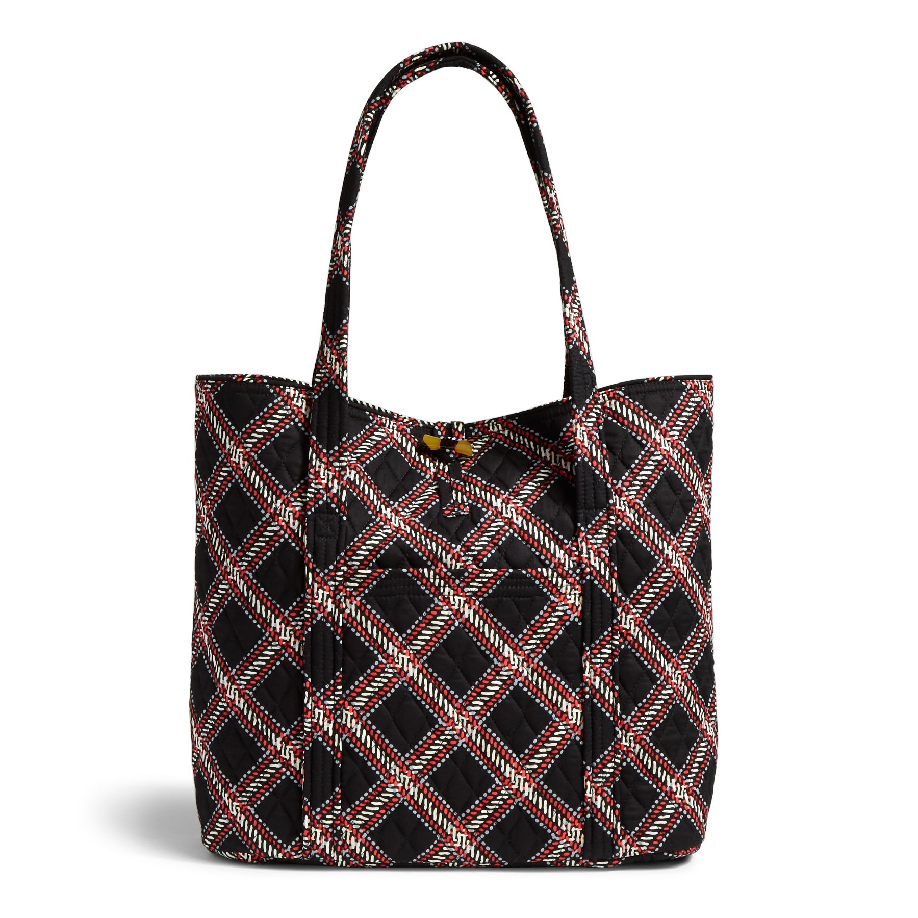 vera bradley cozy plaid tote