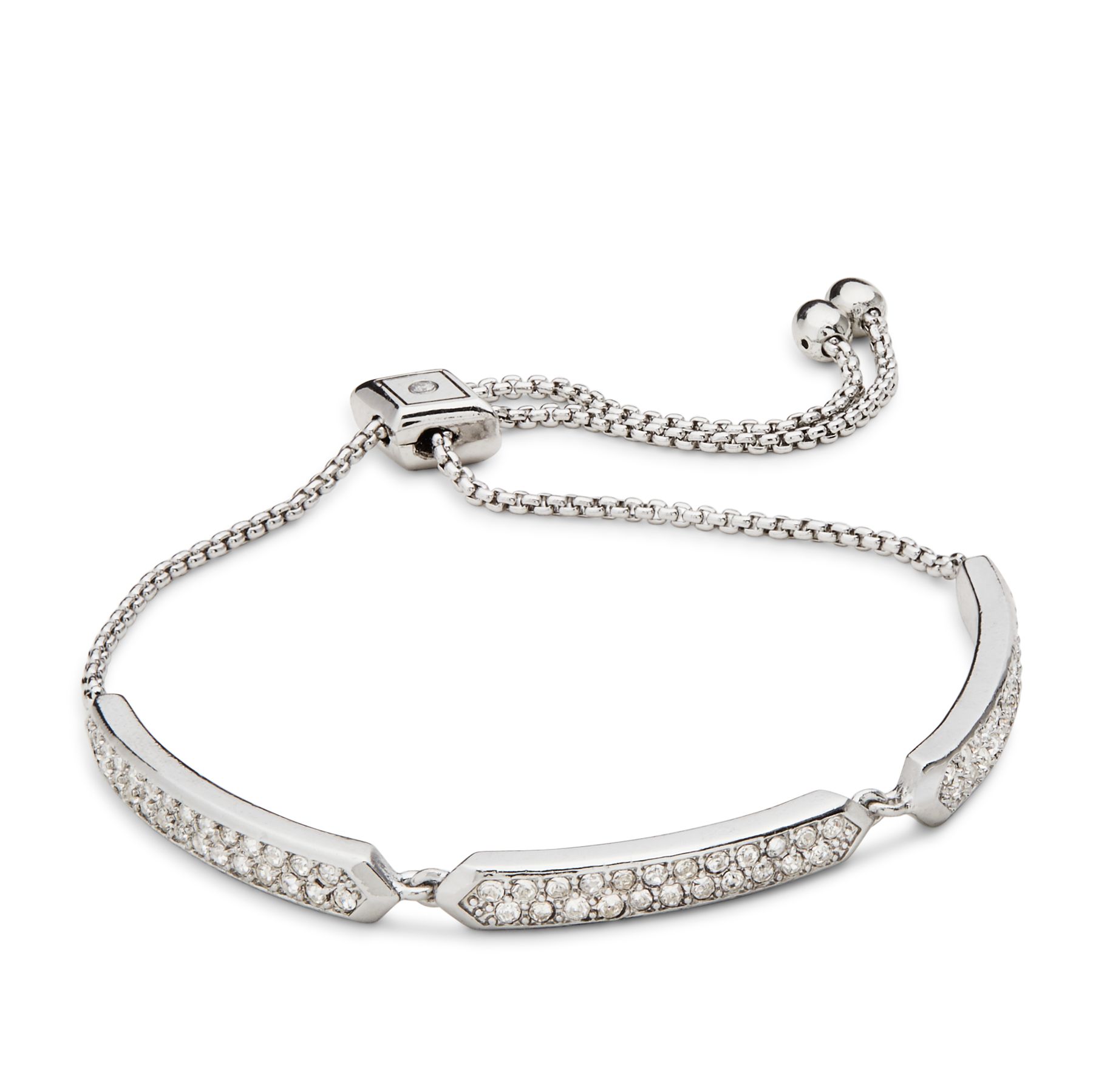 UPC 886003467619 product image for Vera Bradley Whisper Links Slider Bracelet in Silver Tone | upcitemdb.com