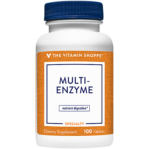 Multi Enzyme Helps Support The Digestion Absorption of Protein, Carbs Fat (100 Tablets) by The Vitamin Shoppe 