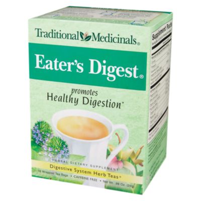 Eater's Digest Tea for Healthy Digestion Caffeine Free (16 Tea Bags) 