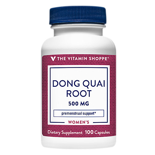 The Vitamin Shoppe Dong Quai Root 500MG, Premenstrual and Hormone Balance Support (100 Capsules)