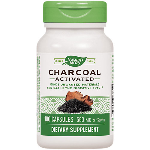 Activated Charcoal 280 MG (100 Capsules) 