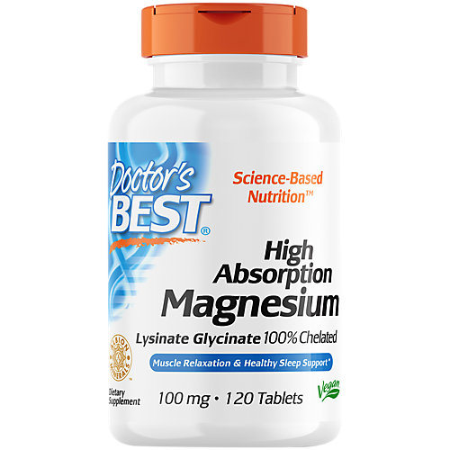 High Absorption Magnesium 100 Chelated Vegan 100 MG (120 Tablets) 