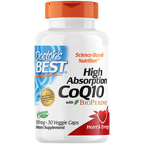 High Absorption CoQ10 with BioPerine Vegan 100 MG (30 Vegetarian Capsules) 