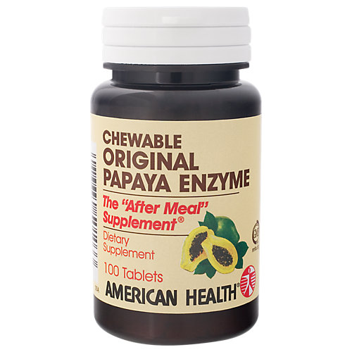 Chewable Papaya Enzyme The After Meal Supplement (100 Chewable Tablets) 