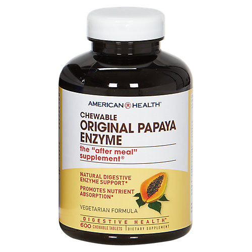 Chewable Papaya Enzyme The After Meal Supplement (600 Chewable Tablets) 