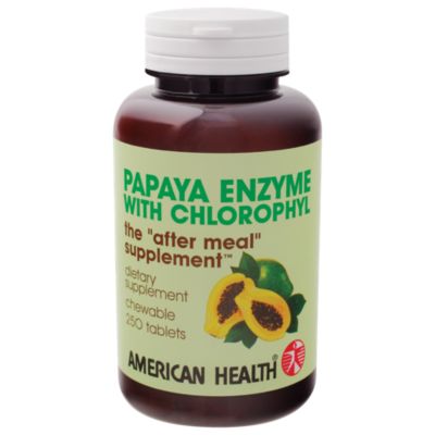 Papaya Enzyme with Chlorophyll The After Meal Supplement (250 Chewable Tablets) 