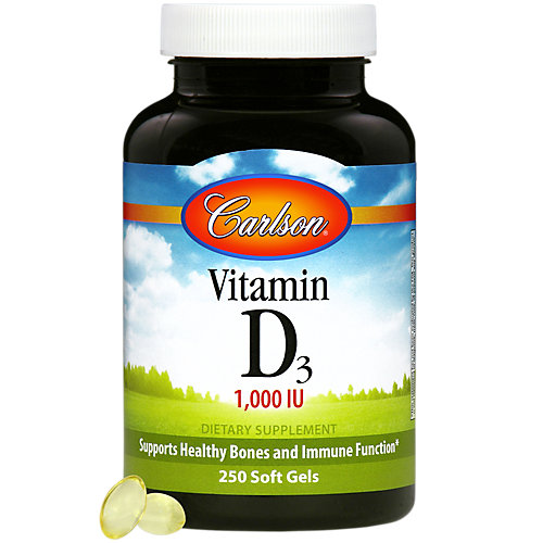 Vitamin D 1,000 IU (250 Softgels) 