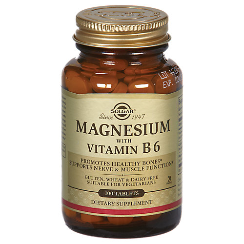 Magnesium with Vitamin B6 (100 Tablets) 