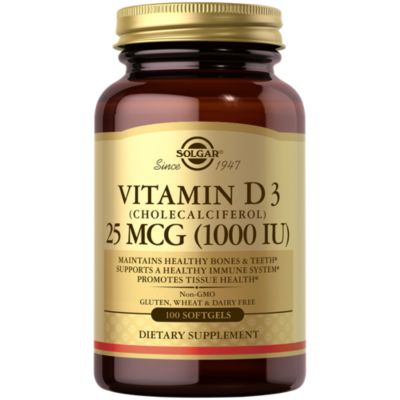 Natural Vitamin D3 1,000 IU (100 Softgels) 