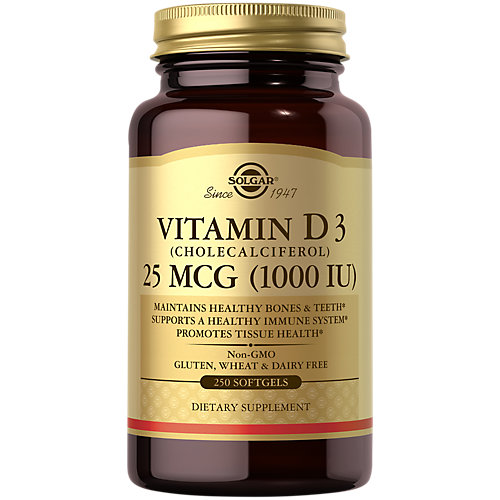 Vitamin D3 1,000 IU (250 Softgels) 
