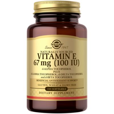 Natural Vitamin E 100 IU (100 Softgels) 