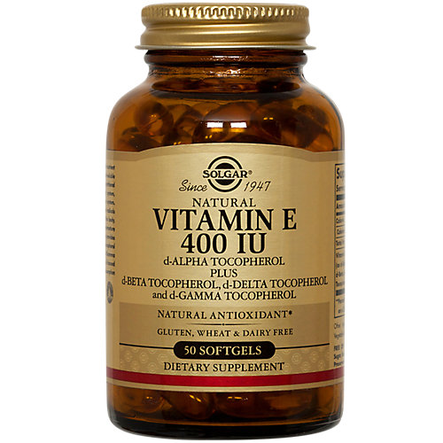 Natural Vitamin E 400 IU (50 Softgels) 