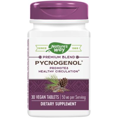 Pycnogenol Pine Bark Extract with Rosemary Vitamin E 50 MG (30 Tablets) 